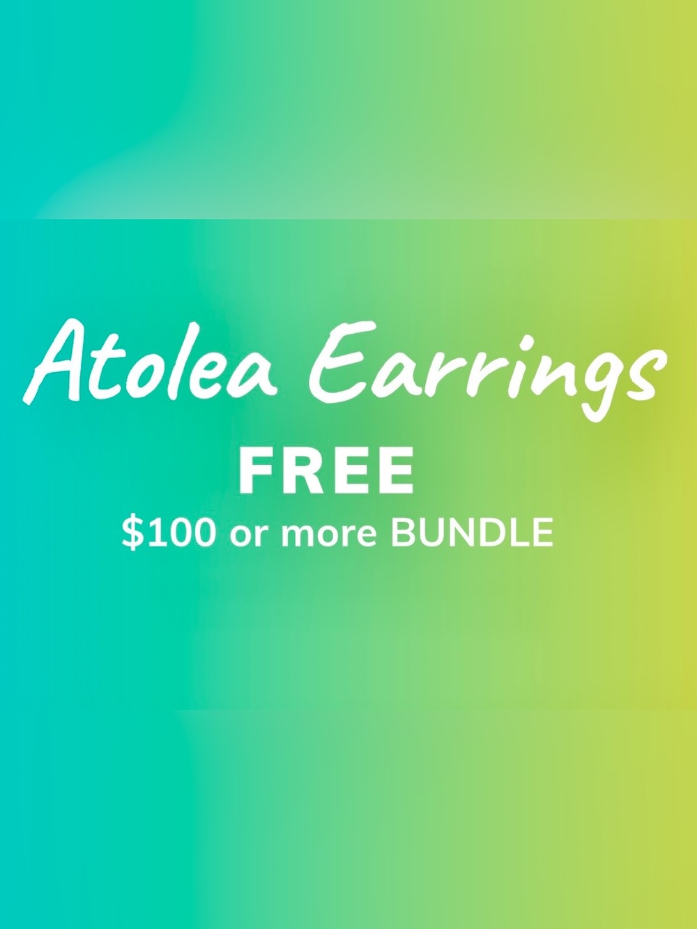 Atolea Gold Drop Earrings - gold waterproof hoops- Spend $100= FREE GIFT